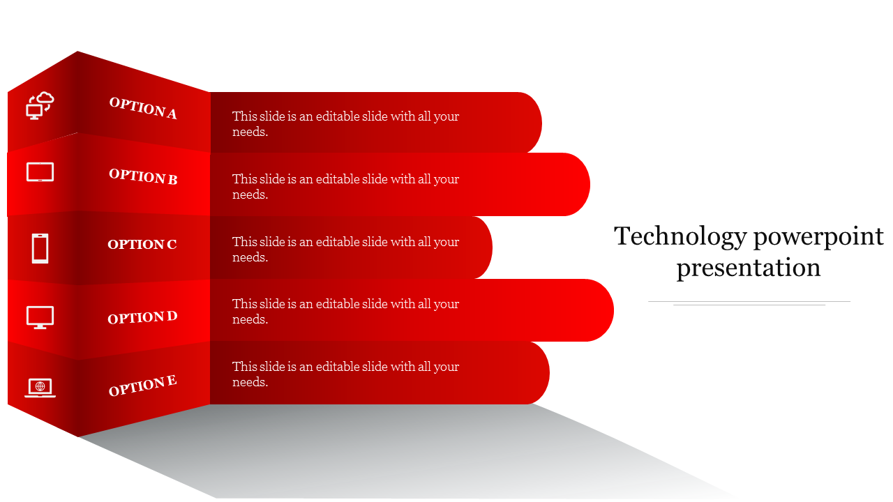 technology powerpoint presentation-Red